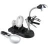 Набор луп с подсветкой VEBER S-CLAMP 3 с держателем «третья рука» 26238
